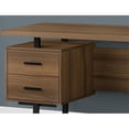 thumbnail image 3 of Urbanpro Modern Revesible Wooden Floating Computer Desk in Walnut and Black, 3 of 5
