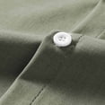 thumbnail image 4 of 100% Cotton Sun Protection Shirts for Men Button Long Sleeve Henley Collar Summer Casual Breathable Outdoor Shirts with Pockets Army Green M, 4 of 8