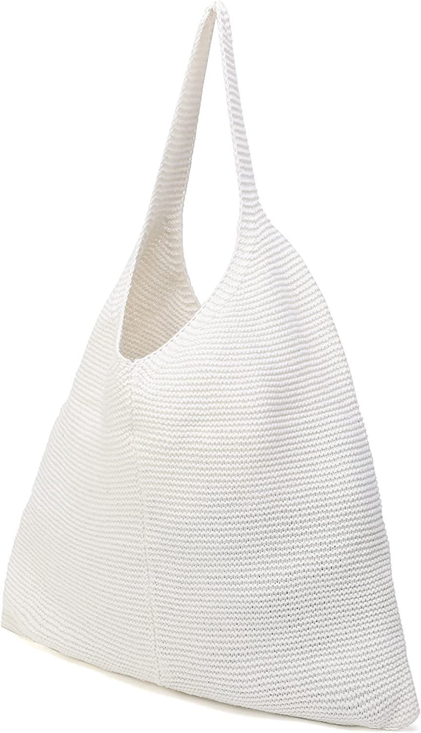 CoCopeaunts tote bag aesthetic Women's Shoulder Handbags Hand crocheted Bags large Shoulder Shopping Bag canvas tote cute