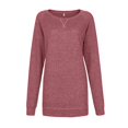 thumbnail image 3 of Gerichy Long Sleeve Shirts for Women Sweatshirt for Women Long Sleeve Tunic Tops Color Block Crewneck Sweatshirts Side Split Womens Tops, 3 of 4