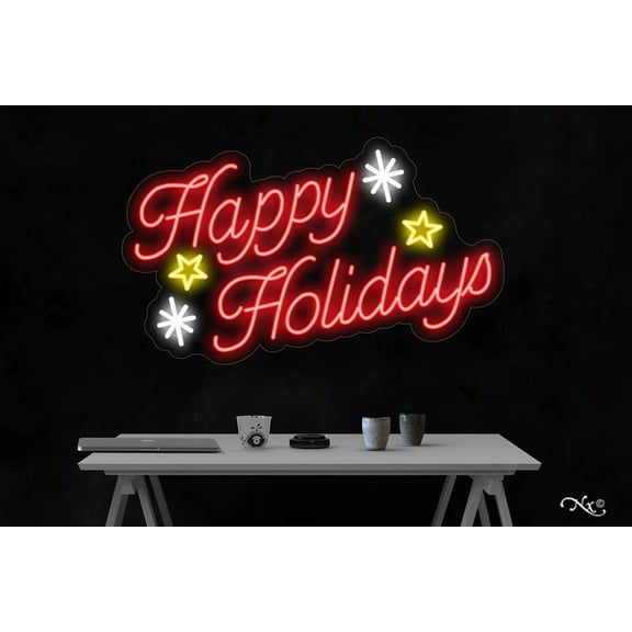 Happy Holidays-LED Neon Sign Made in USA