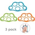 thumbnail image 1 of Anillo para Entrenador de Dedos, 3 Piezas con Diferentes Fuerzas Entrenador de Mano Amplificador de Mano Amplificador de Mano, Dispositivo de Entrenamiento de Entrenador de Músculos de Goma para Terapia de Entrenamiento de Fuerza Muscular Naranja + Azul Lago + Verde Sailing Electrónica, 1 of 6