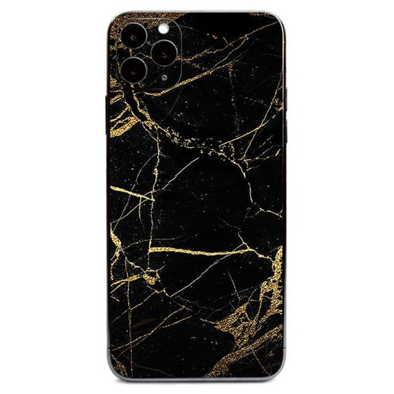 MightySkins APIPH11PRM-Black Gold Marble Skin for Apple iPhone 11 Pro Max - Black Gold Marble