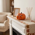 thumbnail image 5 of Funny Smiling Pumpkin Figurine Halloween Whimsical Pumpkin Decor Tabletop Ornament for Home Office and Festive Decoration, 5 of 8