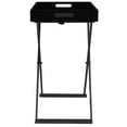 thumbnail image 2 of vidaXL Table Pliante Noire 48x34x61 cm MDF, 2 of 5