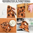 thumbnail image 7 of Dreamtimes Halloween Pumpkin Kitchen Dish Towels 4 PieceAbsorbent Soft Dishcloths Towels Reusable Hand Towels Quick Drying Cleaning Cloth, Tea Towels,18" x 28", 7 of 7