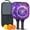 Black-1, variant on Pickleball Paddles Set Of 2, Fiberglass Surface, Thunder, Speed Print, 4 Balls & Bag