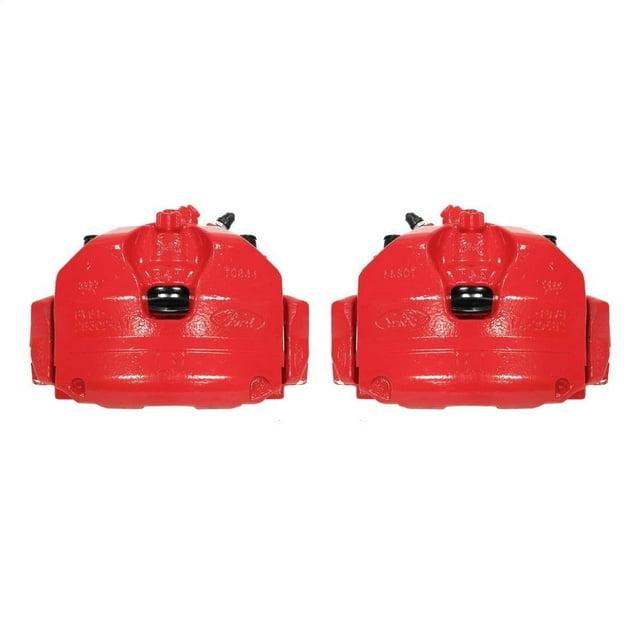 Power Stop avant S5482 Paire d'Étriers Enduits de Poudre Rouge Haute Température