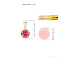 thumbnail image 3 of ANGARA Lab Grown Pink Diamond Solitaire Pendant for Women in 14K Yellow Gold (Size-5.1mm| Color-Fancy Intense| Clarity-VS) | Anniversary, Jewelry Gift for Women | Lab-Grown Pink Diamond Necklace, 3 of 6