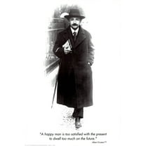 Albert Einstein Happy Man Poster #JJ101 24x36 24inx36in Multi Color Rectangle Bad Dog Posters