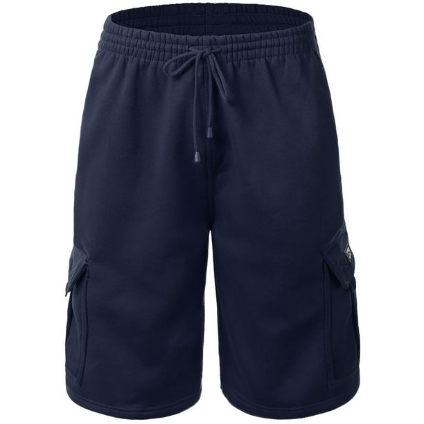 cargo sweat shorts with pockets