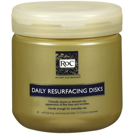 RoC Daily Resurfacing Oil-Free Exfoliating Facial Disks, 28 (Best Exfoliating Scrub For Sensitive Skin)