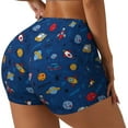 thumbnail image 1 of Fotbe Space Shorts Sin Costuras – Shorts Deportivos de Cintura Alta para Mujer, Elásticos para Gimnasio, Yoga, Running o Ciclismo-Large, 1 of 8