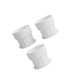 thumbnail image 2 of maskred 3 Pieces Roots Control Flower Pot Flowerpot Garden Nursery Breathable Planter with Tray Drainage Holes Balcony White/L, 2 of 6