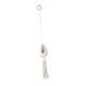 thumbnail image 3 of Macetero colgante de macramé, elegante, hecho a mano, macramé decorativo. Blanco, 3 of 9
