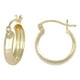 thumbnail image 1 of Arracada Bangle De Oro 10k Diamantado Domino, 15mm, 1 of 4