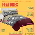 thumbnail image 2 of PREMIUS Scarlett 3 Piece Microfiber Wrinkle-Free Quilt Set, Queen, 2 of 5