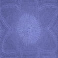 thumbnail image 1 of Ahgly Company Machine Washable Indoor Square Transitional Light Slate Blue Area Rugs, 5' Square, 1 of 7