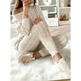 thumbnail image 2 of Solid Knitted Matching Two-piece Set Casual Long Sleeve Sweater & Pants Outfits Women's Clothing, 2 of 5