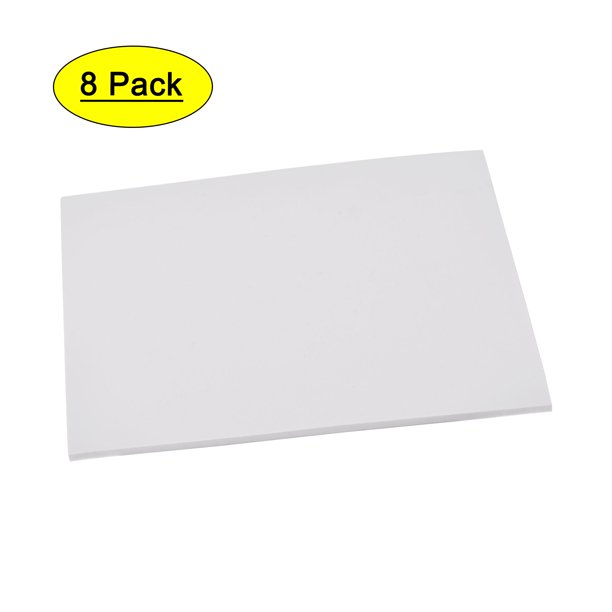 Hojas de espuma EVA blanca Uxcell 10 x 10 pulgadas 5mm de grosor para manualidades y proyectos de bricolaje, 8 Pcs