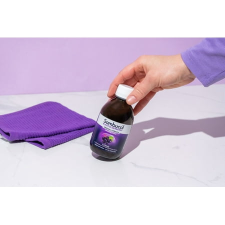 Sambucol Black Sambucus Elderberry Syrup, Immune Support, Liquid Syrup for Kids and Adults, 7.8 Oz