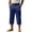 Dark Blue_006, variant on Capri Pants for Men Business Casual Dress Pants Summer Linen Wide Leg Pant Trendy Pleated Beach Pant Khaki XL