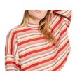 thumbnail image 2 of FREE PEOPLE Womens Brown Color Block Long Sleeve Crop Top Sweater Size: XS, 2 of 3