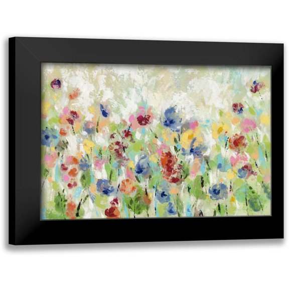 Vassileva, Silvia 14x11 Black Modern Framed Museum Art Print Titled - Springtime Meadow Flowers