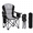 black, variant on Portable Folding Camping Chair for Adults with Cup Holder and Side Pocket, Outdoor Lawn Chair for Camping, Fishing, Beach, Picnic and Backyard, 3 Colors Available
