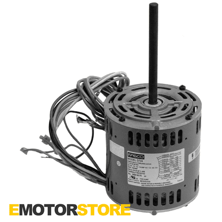 3 Speed Quiet Motor - Fasco D724 Direct Drive Blower Motor, 3/4 HP, 115 Volts, 1075 RPM, 4 Speed, 5.6