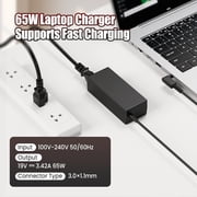65W 19V 3.42A Laptop Computer Charger Replacement for Acer Chromebook AC Adapter Changer, Black
