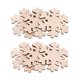 thumbnail image 2 of 6 Piezas de madera cortadas formas artesanía adorno colgante decoración de nieve 2 Sunnimix Adorno de madera, 2 of 8