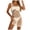 Beige, variant on ZIXKCGDSE Beach Cover Ups for Women Summer Swimsuit Floral Hollow Out Sleeveless Dresses Size L