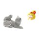 thumbnail image 1 of Escultura de resina de gato y serpiente, adorno de mesa, figura decorativa, estatua de animal para dormitorio, sala de estar, oficina, estante, centro, 1 of 8