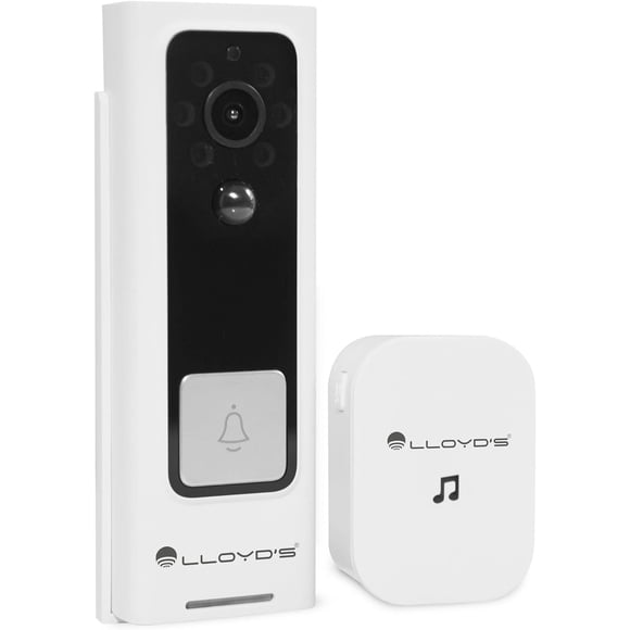 Lloyd's Advanced Video Doorbell Camera Wireless Outdoor Security with Rechargeable Battery, 2-way Audio, Full HD 1080P, Supports Night Vision & Cloud/Local Storage, Motion Alerts, No Hub Required