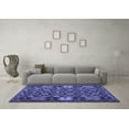 thumbnail image 3 of Ahgly Company Indoor Round Oriental Blue Traditional Area Rugs, 6' Round, 3 of 4