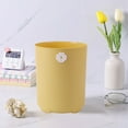 thumbnail image 7 of Small Trash Can with Lid, Mini Trash Can for Bathroom, Office and Bedroom, Small Bathroom Garbage Can with Swing Top, Compact Waste Basket for Desk, Dorm & Home, Yellow - Xuniizn, 7 of 7