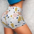 thumbnail image 6 of Rocae Geometric Spots for Women's Quick-Dry Running Shorts,Ladies Active Athletic Apparel Yoga Workout Gym Running Volleyball Spandex Shorts XX-Large, 6 of 9
