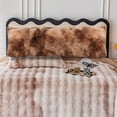 thumbnail image 6 of JeashCHAT Extra Soft Body Pillow Cover with Zipper Closure, Luxury Shaggy Plush Pillowcase for Bed Couch, Long Pillow Shams for Adults Men Women Mother Wife, 20x54 inches, Brown, 6 of 9