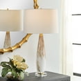 thumbnail image 2 of Uttermost Lyra White & Gold Table Lamp, 2 of 7