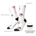 thumbnail image 4 of Disketp Umbrella Cat Unisex Crew Socks Lightweight Breathable Ventilation Ankle Socks, Mid-calf socks for Daily, 4 of 6