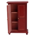 thumbnail image 1 of Armario para casa de muñecas, casa de muñecas en miniatura 1:12, armario rojo para casa de muñecas, armario de abedul rojo, mini armario para casa de muñecas optimizado para la excelencia, 1 of 8
