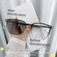 thumbnail image 1 of Gafas para miopía que cambian de Color, montura grande marrón frío para mujer, artefacto liso, espejo de luz antiazul de estilo coreano para hombres, 1 of 3