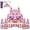 2.1 inch Flat Magnetic Tiles - Castle - 58pcs, variant on Pink Castle Magnetic Tiles Building Set 58/90 PCS STEM Construction Gift for Girls and Boys