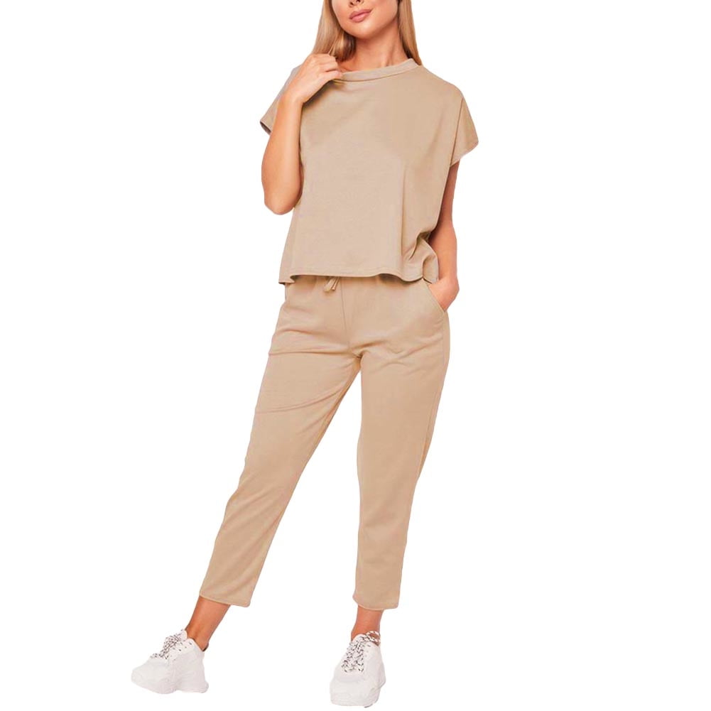 short sleeve jogging suit