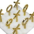 thumbnail image 4 of Marble Banswara Style Tic Tac Toe Game - 6.5" - White and Gold, 4 of 9