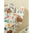 thumbnail image 5 of Coduop Baby Girls Romper,Fly Sleeve Turn-down Collar Button Closure Cactus Cow Print Bodysuit, 5 of 9
