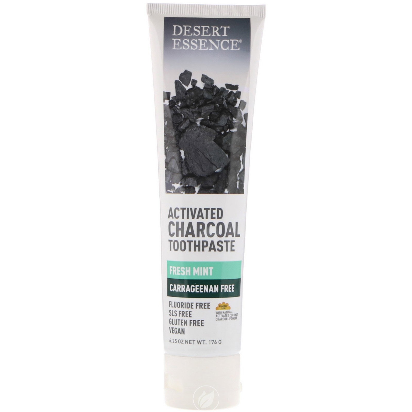 Desert Essence Activated Charcoal Carrageenan Free Toothpaste 6.25 ...