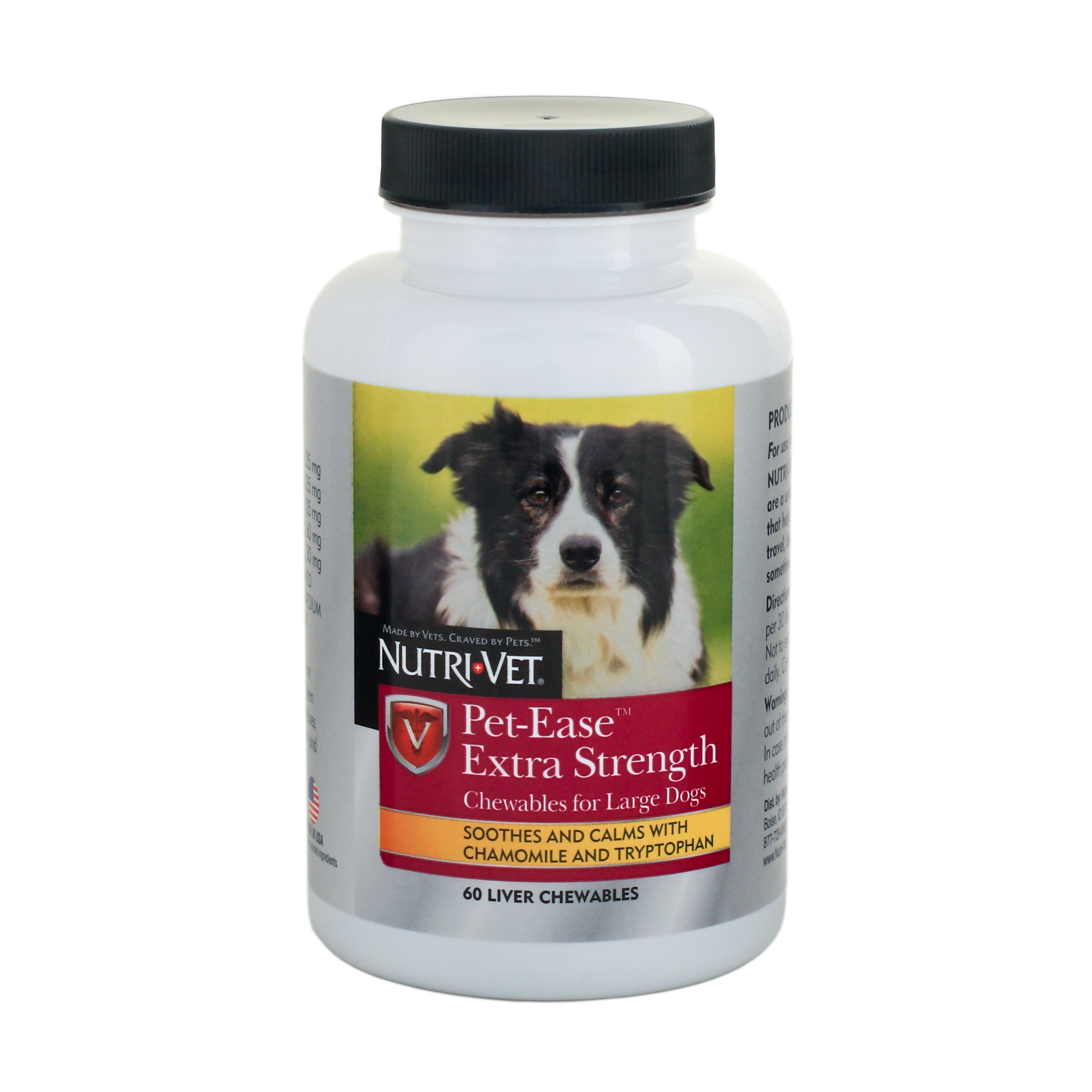 NutriVet PetEase Extra Strength Chewables for Large Dogs 60ct