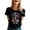 Black, variant on Women's 250th Anniversary Print Shirt Bald Eagle and USA Flag Patriotic Tshirt